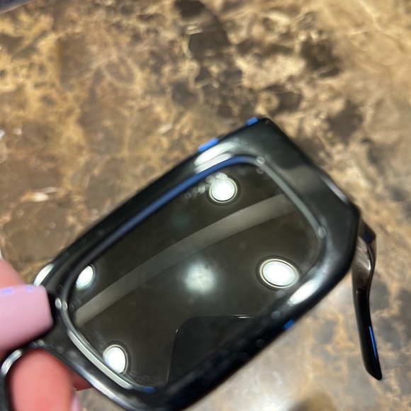 AUTHENTIC 💯 Prada symbole sunglasses Men or unisex black with white trim - Picture 12 of 17